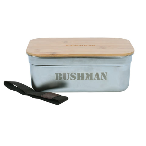 Bushman Lunch cutie cu alimente UNI argintie