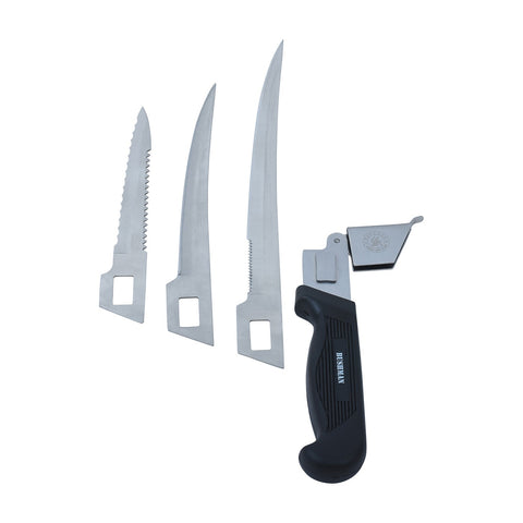 Set de cuțite negre Bushman UNI