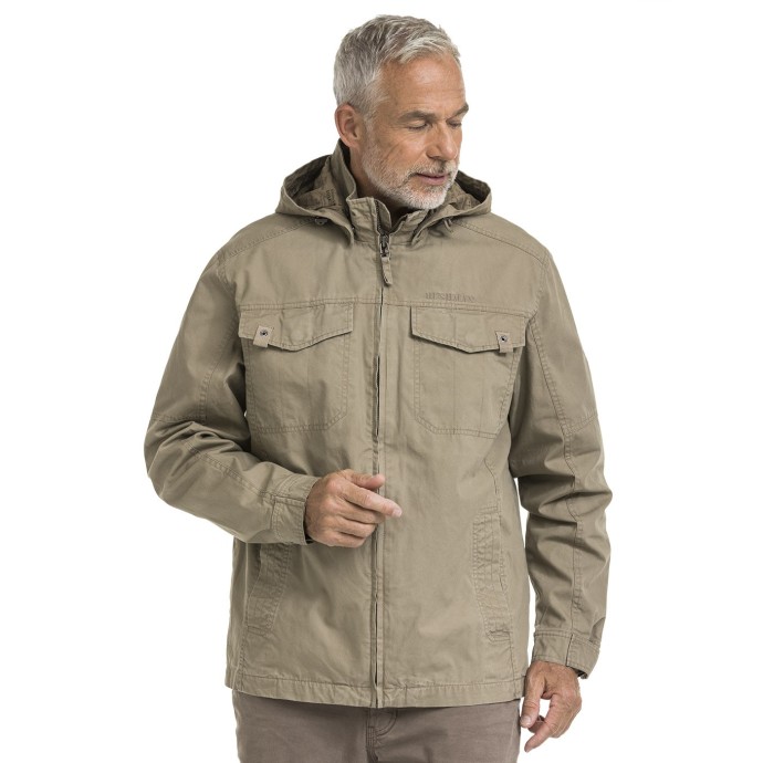 Jachetă de tranziție pentru bărbați Bushman cu glugă detașabilă, maro