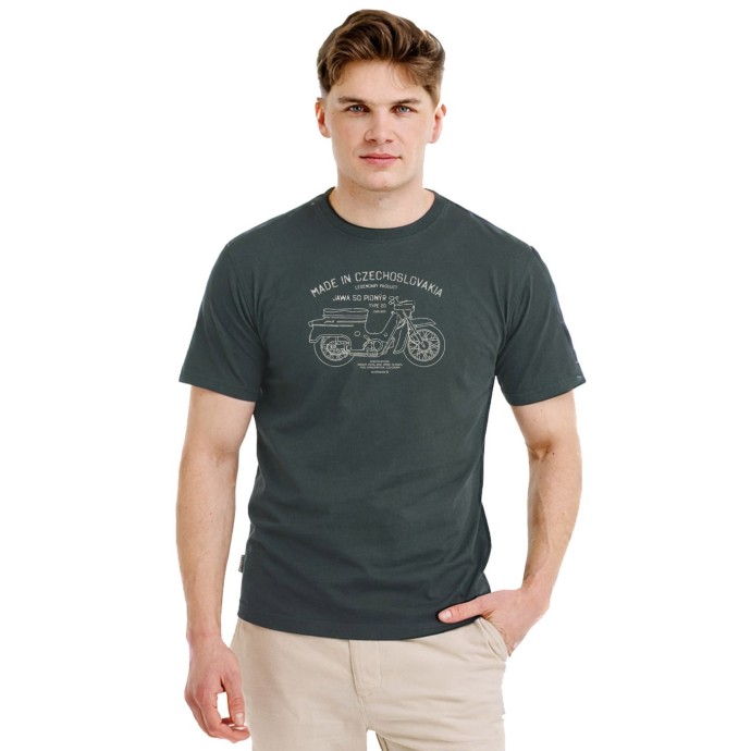 Bushman Tricou bărbătesc Legend Jawa 20, gri-petrol