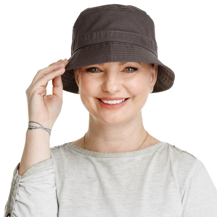 Pălărie Bucket, maro închis