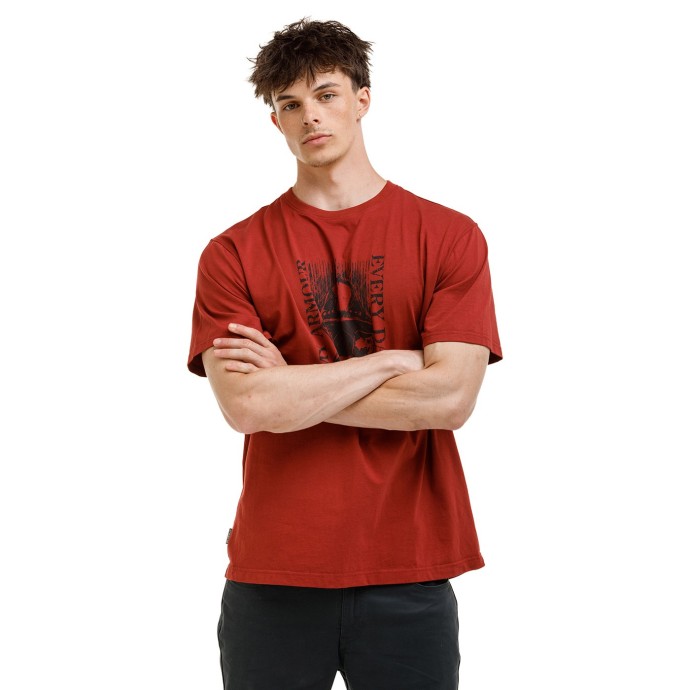 BUSHMAN Tricou bărbătesc Forth, din bumbac, roșu