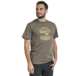 Tricou bărbătesc Bushman cu guler rotund, maro