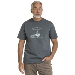 Tricou bărbătesc Bushman cu guler rotund, culoare petrol