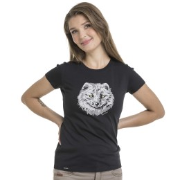 tricou negru pentru femei Bushman