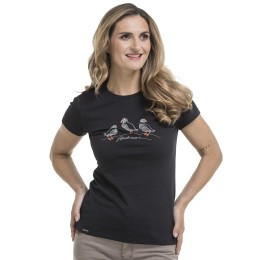 tricou negru pentru femei Bushman