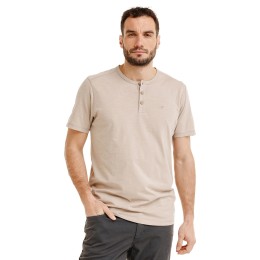 Bushman Tricou bărbătesc henley Yaro, bej